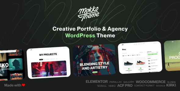 Mokko 1.2.1 - Creative Portfolio & Agency WordPress Theme